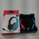PDP Gaming LVL40 Airlite Stereo Headset for Nintendo Switch/Lite/OLED - Wired Power Noise Cancelling Microphone, Lightweight Soft Comfort On Ear Headphones (Mario Neon - Red & Blue)