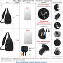 OSOCE Anti Theft Sling Bag RFID Blocking Crossbody Chest Bag for Men Women Water Resistant Travel Fits 9.7" iPad