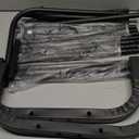 JIUYOTREE Metal Clothing Rack with Wheels, 43.3 Inches Rolling Clothes Garment Coat Rack with Bottom Shelf, Clothing Rack for Hanging Clothes, Coats, Skirts, Shirts, Sweaters, Black