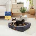 Tidore Orthopedic Dog Bed Medium Size Dog, Durable Egg Crate Foam Sofa Dog Bed with Washable Removable Cover, Waterproof Lining, Pet Beds for Medium Dogs, Navy