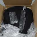 OUSHENG Mesh Decorative Garden Fence Fencing, 24in (H) x 10ft (L) Dog Barrier Outdoor for Yard, Rustproof Metal Wire Panels Border Blockers for Small Animal Rabbit, Black Arched