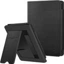 Fintie Stand Case for 6" Kobo Clara Colour (2024) /Clara BW (2024) /2E (2022) eReader - Premium PU Leather Protective Cover Auto Sleep/Wake with Card Slot and Hand Strap, Black