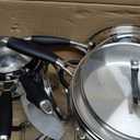 E-far Stainless Steel Cookware Set - Induction Tri-Ply Base Pots and Pans, 10-Piece Non-Toxic Kitchen Cooking Set w/Stay-Cool Handle, Frying Pans, Saucepans, Stockpot with lid, Oven & Dishwasher Safe