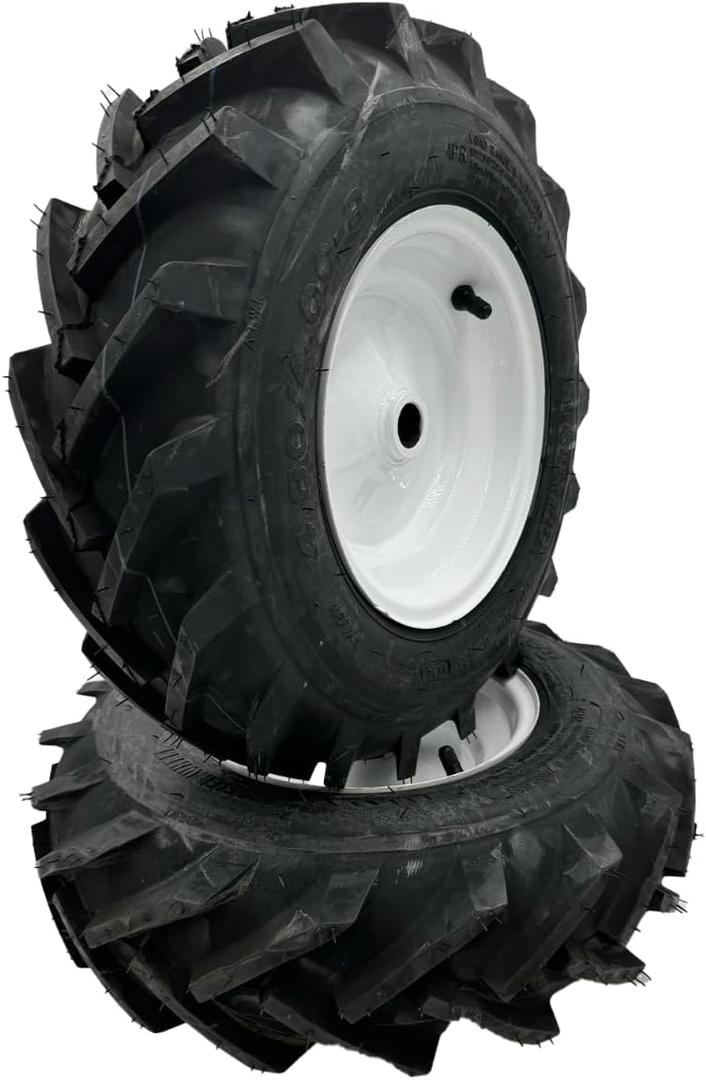 4.80x4-8 Tiller Wheel Set - Left & Right - 1" Axle
