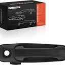 A-Premium Front Left Driver Side Exterior Door Handle with Keyhole Compatible with Dodge Ram 1500, Ram 2500, Ram 3500, Ram 4000, Ram 4500, Ram 5500, Durango, Dakota & Mitsubishi Raider, Textured Black