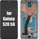 LCD Screen Replacement for Galaxy S20 5G G980 G981A G981F G981P G981R4, 6.2 Inch Digitizer Assembly, High Resolution and Sensitivity (Gray)