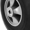 HOIGON 2 Pack 10 Inch Solid Rubber Hand Truck Wheel with 5/8 Inch Ball Bearing, 330lbs Max Load Universal Replacement Tire, Heavy Duty Airless Tires for Wheelbarrows, Carts