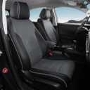 HRV Seat Covers for Honda HRV EXL 2023 2024 2025 2026 1:1 Custom Leather Car Seat Cover Full Set Waterproof - BlackGrey