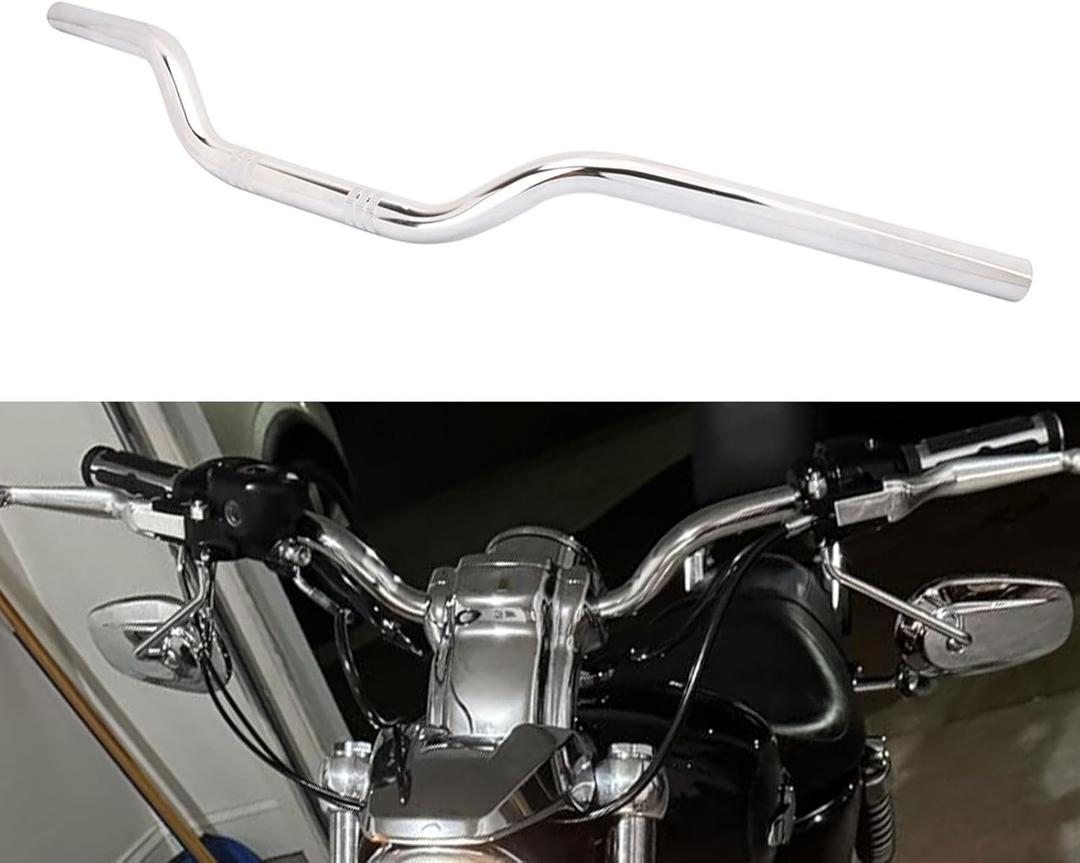 AnXin 7/8" 22MM Drag Handlebars Tracker Handle Bars Universal For Sportster XL 883 1200 Bobber Custom Chopper Softail Dyna Euro Style Chrome