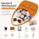 Shoulder Bag for Women, Nylon Tote Handbag Crossbody Purse with Detachable Strap, Lightweight Travel Satchel