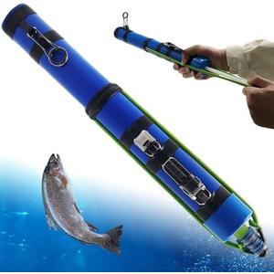 SUFFUSE Fishing Rod, Portable Catapult Lure Fishing Tools, Saltwater and Freshwater Great Gear for Traveling