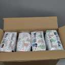 30 PCS Disposable Bibs for Toddlers, 6 Patterns Individually Packaged Baby Bibs with Catcher and Waterproof Liner for Boys Girls Eating, Baby Restaurant and Travel Essential