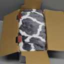 Homemate Heated Blanket Electric Throw - 50x60 Heating Blanket with 10 Fast Heat Levels 8 Hours Auto Off Soft Cozy Flannel Over-Heated Protection ETL Certification Keep Warming in Home (Grey Geometry)