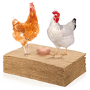 24 Packs 14 x 20 Inch Chicken Nest Pads Reusable Hens Nest Bedding Mats Animal Pet Pad Liner Plant Hemp Felt for Planter Flower Basket Liner No Slip Ice and Snow Carpet Mats Jute Fiber Needled Felt