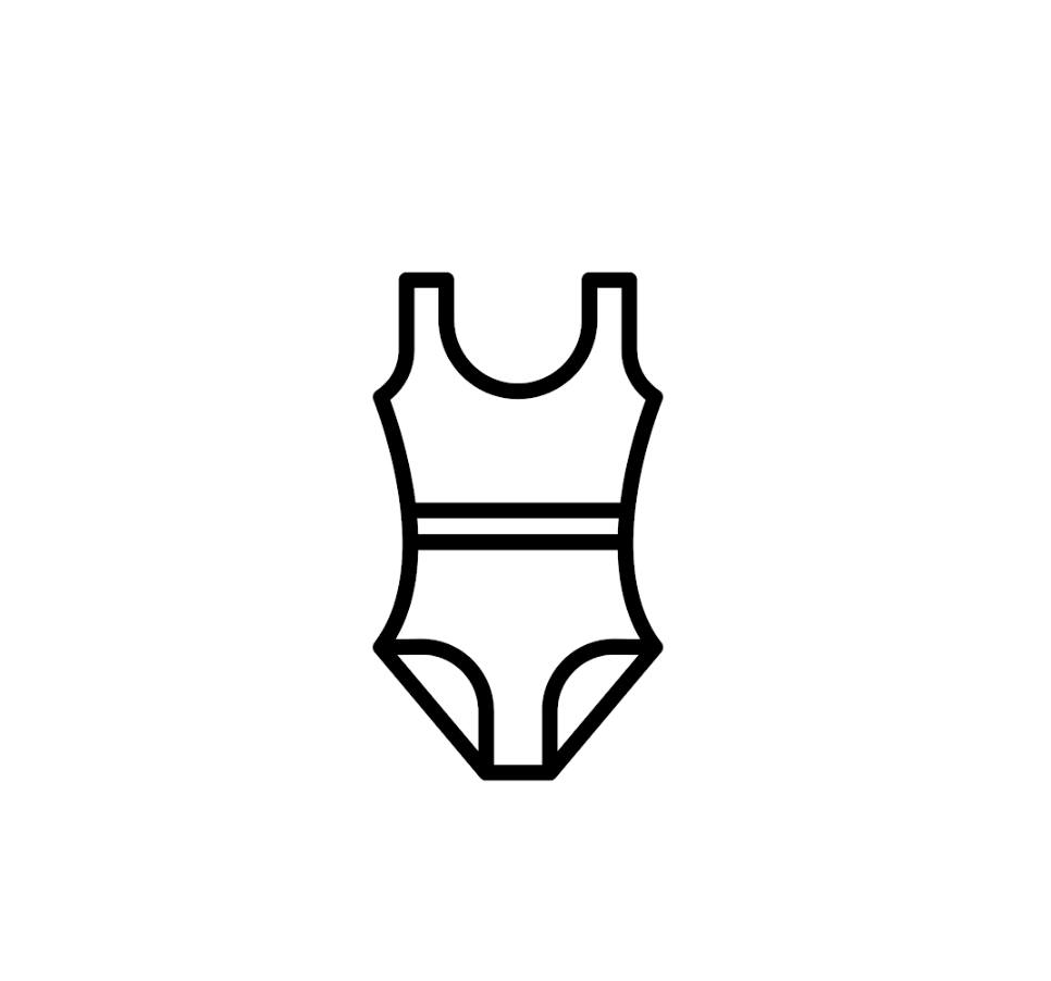 Women's Swimsuit Size 4 XL Black