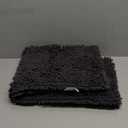 Yimobra Chenille Bathroom Rugs Non Slip, Extra Thick Soft Absorbent Bath Rug, Machine Washable Quick Dry Bath Mat for Bathroom Floor, Tub and Shower, Home Decor Accessories, 24x17, Dark Grey