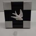 FOLKOR LIFE Framed Wall Art Sculpture for Home Office Decor, Classic Swallow Statue with Black Frame, Hanging Wall Plaque for Modern Farmhouse Living Room Bedroom Decoration