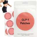 GLP-1 Patches  New & Improved  5X Stronger Natural Formula  Gentle, Mild & Moisturizing Cosmetic Patch with Natural Ingredients for Women & Men  All-Day Support  30 Count