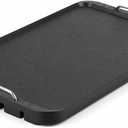 CUSIMAX Stove Top Griddle Pan, 14.96" x 8.66" Aluminum Non-stick Grill & Griddle Pan with Stainless Steel Handles, Flat Top Grill for Gas Stove/Charcoal Grills/Indoor&Outdoor Grill or Campfire