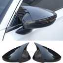 Side Rearview Mirror Covers Cap Compatible with 11th Gen Honda Civic 2022-2026 Touring Sedan, Sport Touring Hatchback, Type R with Turn Signal Model -Carbon Fiber