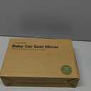 KeaBabies Baby Car Seat Mirror - Wide Shatterproof Backseat Infant Car Mirror for Baby Rear Facing, Crystal Clear View, Travel Accessories, Easy Install & Adjust for Removable Headrest (Matte Black) (Large 11.5 x 7.5")