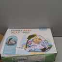 Baby Gym Play Mat, 8-in-1 Tummy Time Mat & Ball Pit with 6 Toys, Washable Baby Activity Play Mat for Visual, Hearing, Sensory, Motor Development, Baby Toys Gift for Toddler Infant 0-3-6-9-12 Month