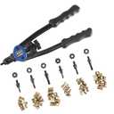 Astro Pneumatic Tool 1442 13" Hand Rivet Nut Setter Kit - Metric & SAE W/ 60pc Rivnuts