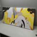 weiyiart Wall Art Yellow Abstract Wall Art Prints Framed Ready to Hang Canvas Wall Art Modern Fantasy Paintings Artwork Large Size for Living Room Bedroom Office Decoration 20"x40"inches