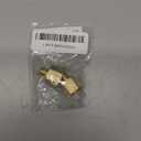BILAL Brass Pipe Fittings 3/8" Female to 1/8" Male NPT Reducer Adapters, Female to Male Brass Hex Bushing-O.D x I.D: 3/8" x 5/8" (Pack of 2)