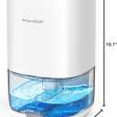 Dehumidifier, 35 OZ Small Dehumidifiers for Bedroom for Home, Quiet with Auto Shut Off, Dehumidifiers for Bedroom (280 sq. ft), Bathroom, RV, Closet, White