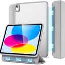 ESR for iPad (A16) 11th/10th Generation Case(2025/2022), Detachable Magnetic Cover, Smart Trifold Stand with Hard Shell Back, Slim and Light, Auto Wake/Sleep, Ascend Series, Frosted Grey