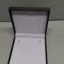 Black Color Big Necklace Chain Gift Box Luxury Soft Touch PU Leather Material Necklace Storage Box Size 6.42"(W)*6.42〞(D)*1.57〞(H)