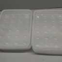 XBY-US 4 Pack Covered Egg Holders,Egg Holder For Refrigerator,travel egg Storage Container,Plastic Refrigerator Egg Trays,camping egg box,Deviled Egg Tray Carrier with Lid Fits 18X4 Eggs(72 Eggs)