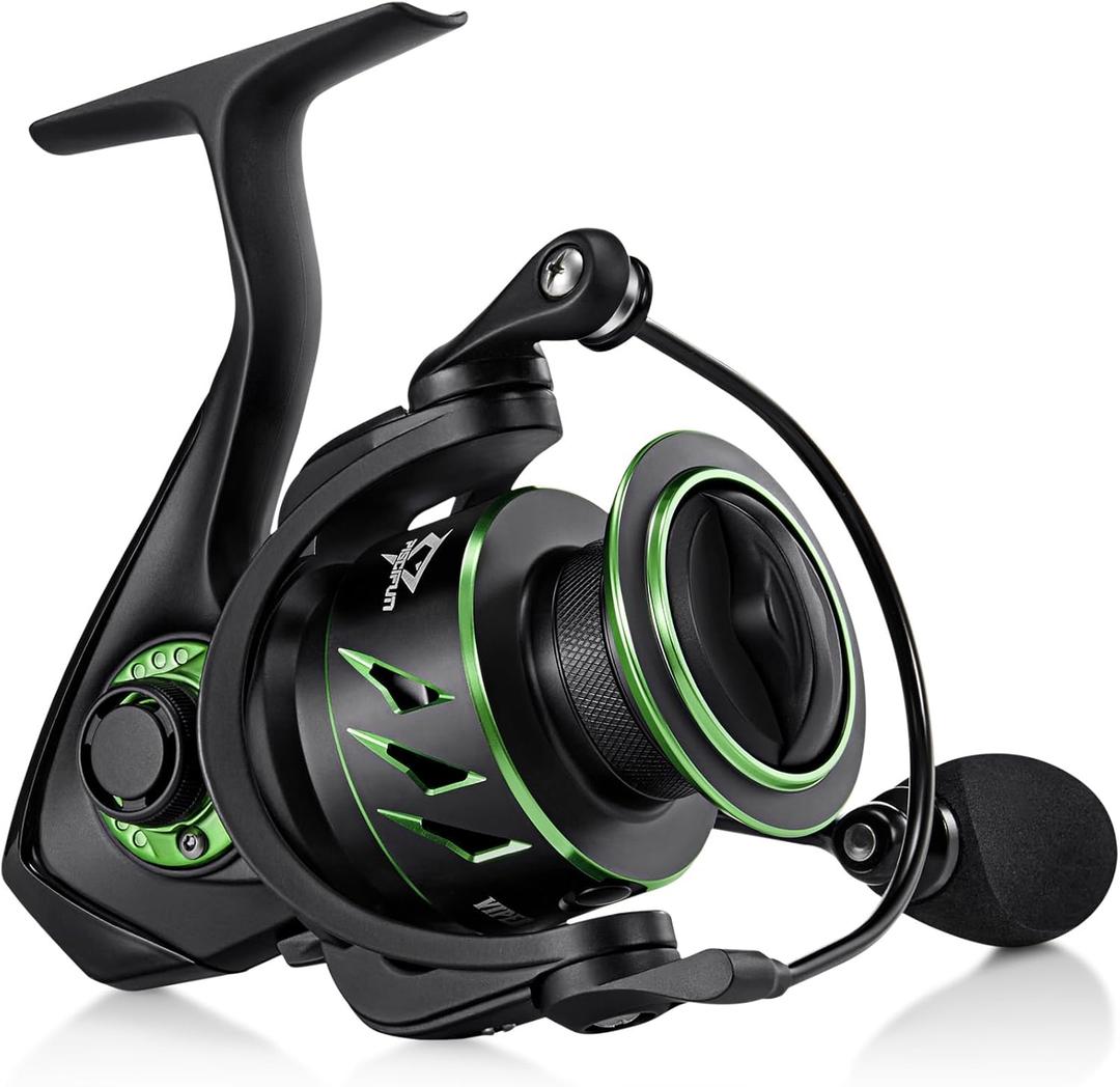 Piscifun Viper X Spinning Reels, Carbon Fiber 33LBs Max Drag, 10+1 Shielded BB, Saltwater Freshwater Spinning Fishing Reel, 5.2:1/6.2:1