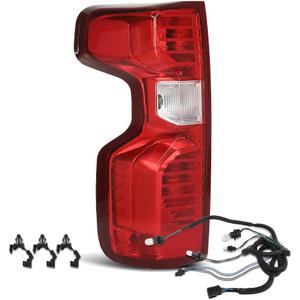 LQI Tail Light Assembly Rear Lights Tail Lamp Left Driver Side Compatible with Chevy Silverado 1500 2019-2023/Fit Silverado 2500HD 3500HD 2020-2023 for Halogen Model Only Red Lens 84554656, GM2800308 LQI Tail Light Assembly Rear Lights Tail Lamp Left Driver Side Compatible with Chevy Silverado 1500 2019-2023/Fit Silverado 2500HD 3500HD 2020-2023 for Halogen Model Only Red Lens 84554656, GM2800308