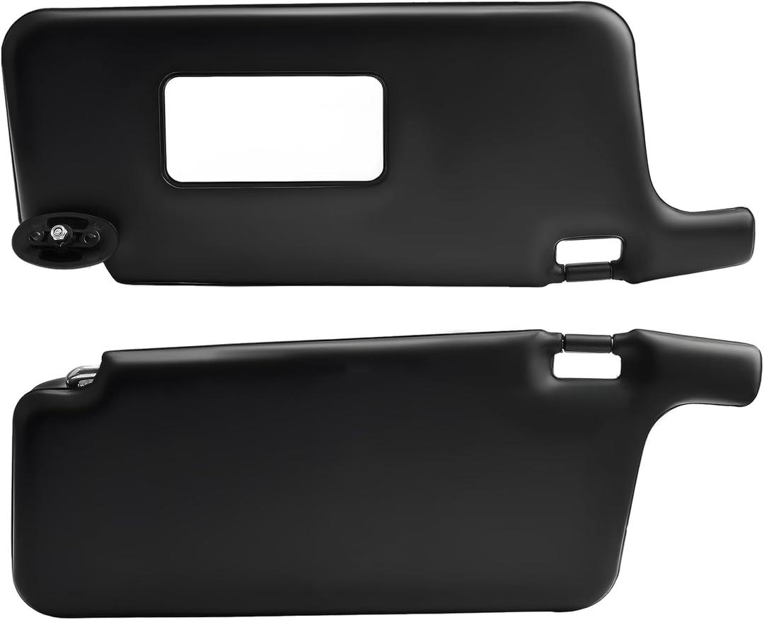 Driver and Passenger Side Sun Visor Compatible with Civic 1996 1997 1998 1999 2000 2001 Black Part Number TYT307020005B
