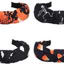 Budsmile 4 PCS Headbands for Women Girls Halloween Pumpkin Sugar Skeleton Skull Ghost Hairbands Gifts Makeup Hair Hoop