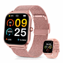Smart Watch Model P125 for Women Fitness Tracker: Rose Gold Make/Answer Call Smart Watches for Women Waterproof Digital Mens Watches Running Smartwatch Android Phone iPhone Samsung Compatible Heart Rate Monitor