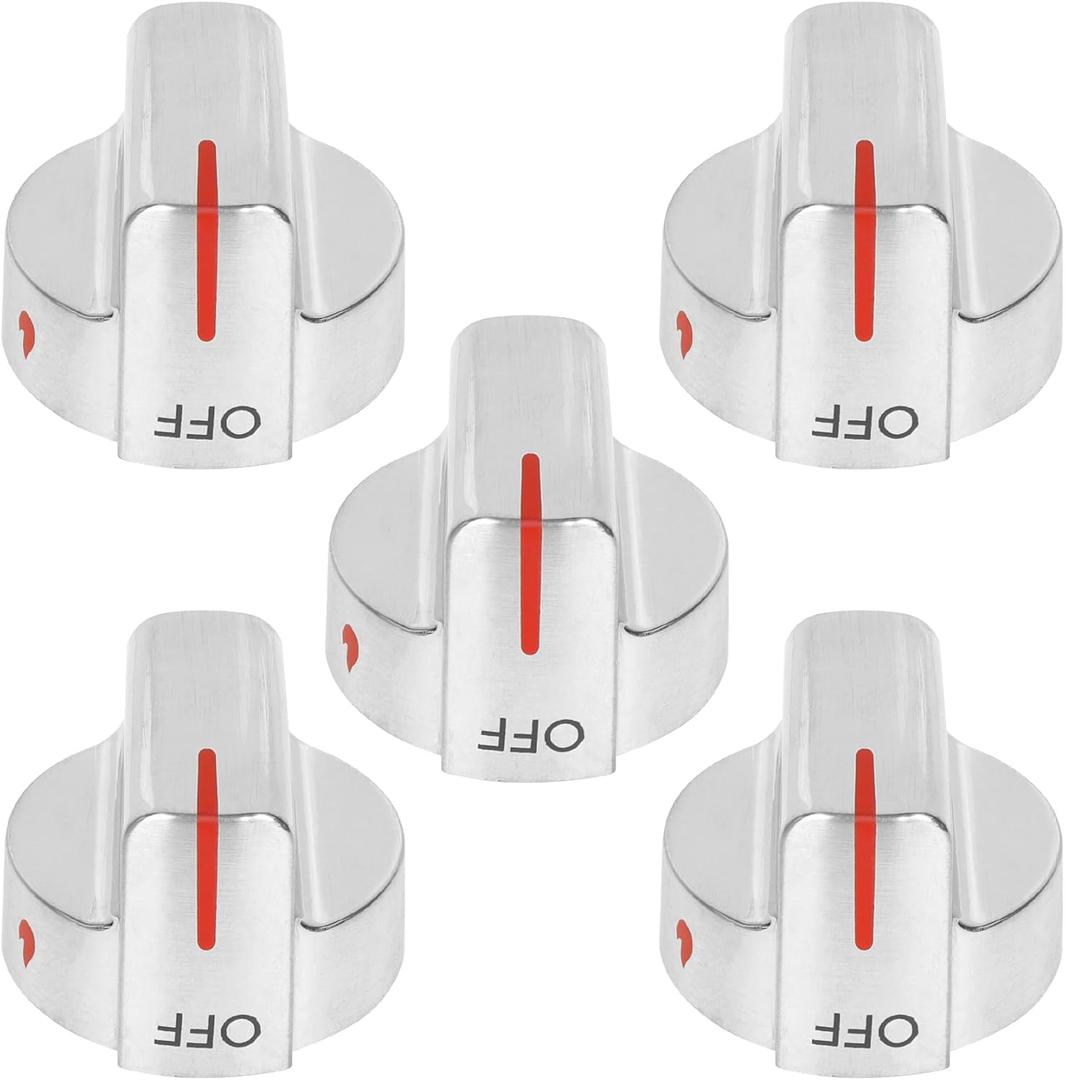 5PCS 5304509064 Gas Stove Knob for Frigidaire Stove Parts 5304509929 Kip 5R92, Replace 4546390, AP6285864, PS12364522, EAP12364522
