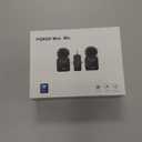 PQRQP 3 in 1 Microphone for iPhone/Android/Camera, Wireless Microphones, 328ft Transmission, 18H Battery Life, Mini Microphone for Record Interview, Vlogs, YouTube, Tiktok (Ebony Black)