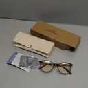 Madison Avenue Square Vintage TR90 Blue Light Blocking Reading Glasses for Women, Anti Eyestrain/Glare Computer Readers (Tortoise)