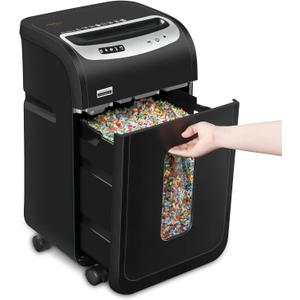 Paper Shredder for Home Office Heavy Duty with 60 Mins Running,VidaTeco 18-Sheet Micro Cut Shredder for Home Use with US Patented Cutter,Shred CD/Card with 7.9-Gal Extra Large Bin,AUTO Jam Proof(ETL)
