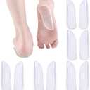 5 Pairs Medial & Lateral Heel Wedge Silicone Insoles - Corrective Adhesive Shoe Inserts for Foot Alignment, Knock Knee Pain, Bow Legs, Osteoarthritis for Men and Women