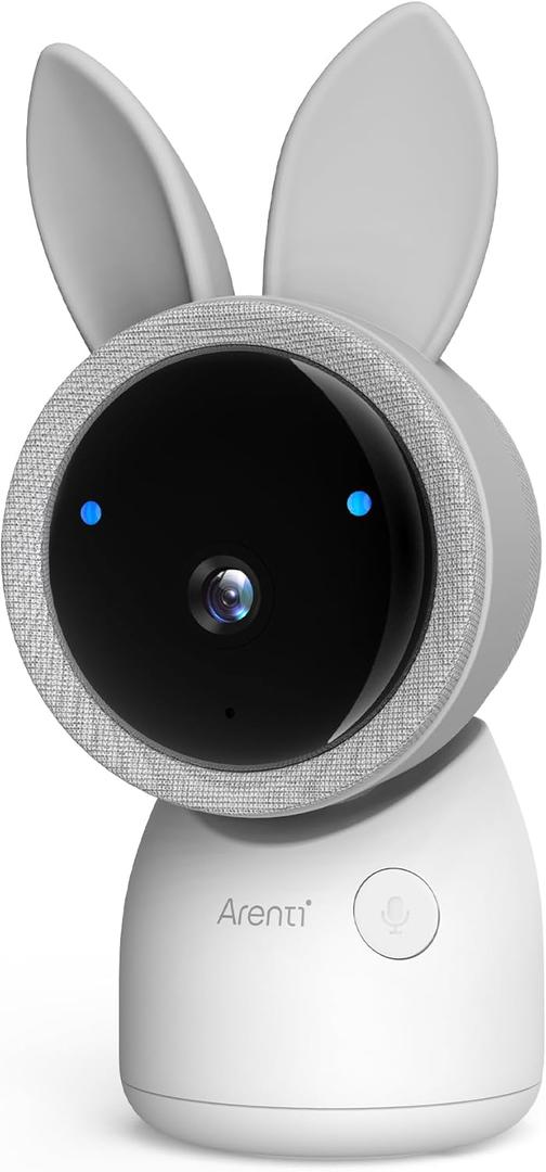 ARENTI Baby Mnitor 3T with 360 View, 2K Temp & Humidity Sensor, Night Vision & Two-Way Audio