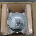 Christmas Tree Stand for Live Tree 8ft, Metal and Beech Hardwood Christmas Tree Holder with Spike for Fresh Tree, Tree Base for Real Tree, Arch Design, Seasonal Decor (White)