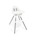 Regalo Baby Basics® High Chair for Babies and Toddlers, Baby High Chair with Removable Oversized Tray & Cup Holder, 5-Point Harness, Easy to Clean Toddler High Chair, White