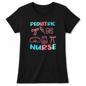 NICU Nurse Floral Nurse Neonatal Intensive Care Unit T-Shirt (M)