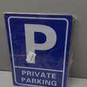 2-pack Black No Parking Sign, Aluminum, 25 X 35 cm, Minimalist Style