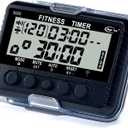 T-5020 Fitness Interval Timer, Multi-Functional Training Timer with Pacer Black