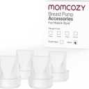 Momcozy Mobile Style | M6 Valves, Original Mobile Style| M6 Breast Pump Replacement Accessories, 4PCS (Transparent)